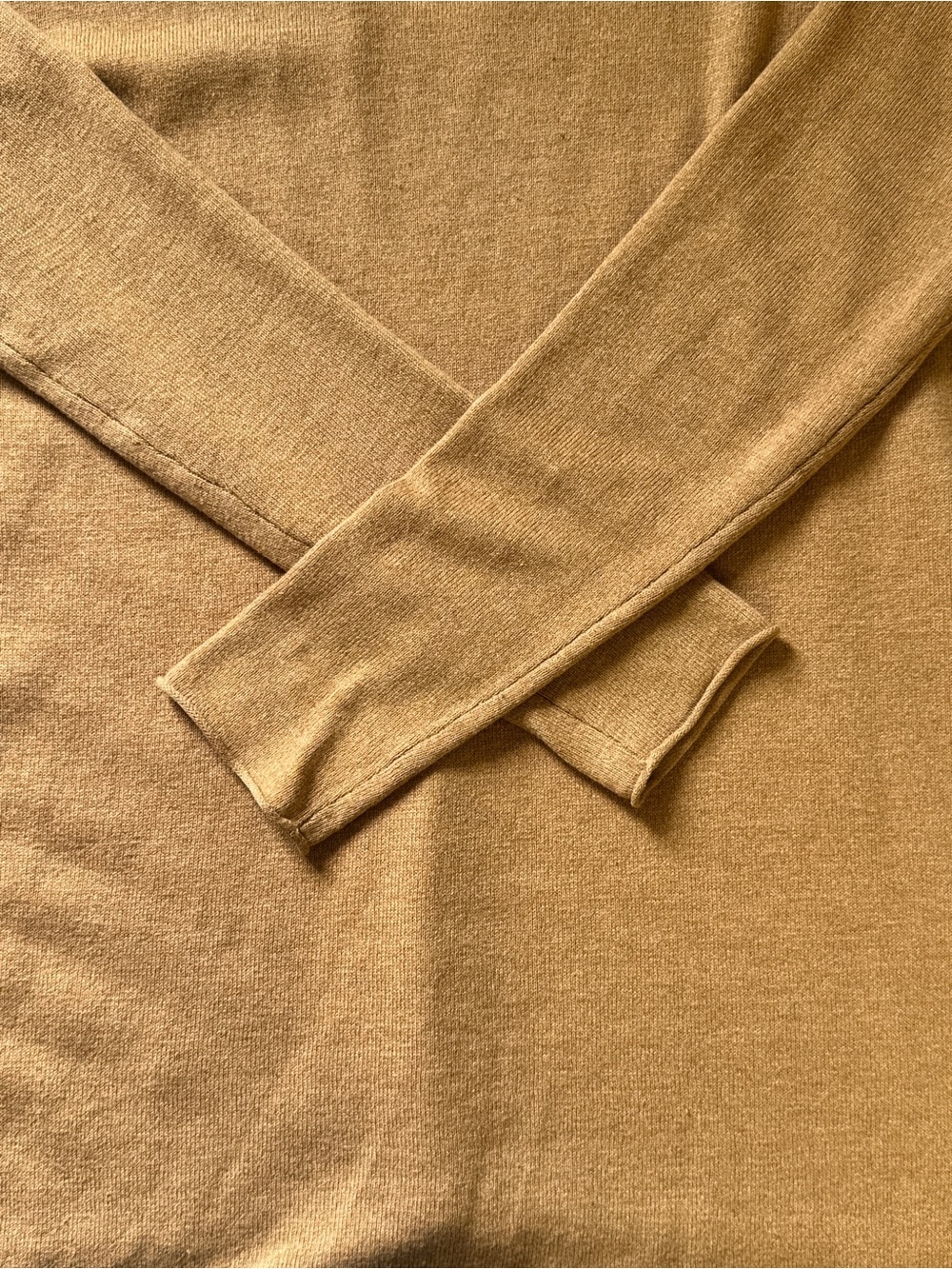 Aritizia Babaton Linen Baylor Sweater Long Sleeve Wool Blend Tan Sz M - Picture 16 of 16